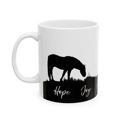 Western Horse Ceramic Mug - (11oz, 15oz)