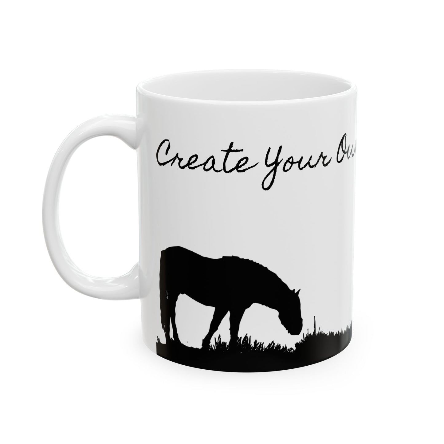 Western Horse Ceramic Mug - (11oz, 15oz)