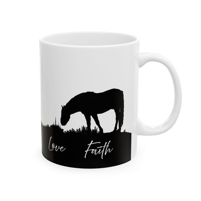 Western Horse Ceramic Mug - (11oz, 15oz)