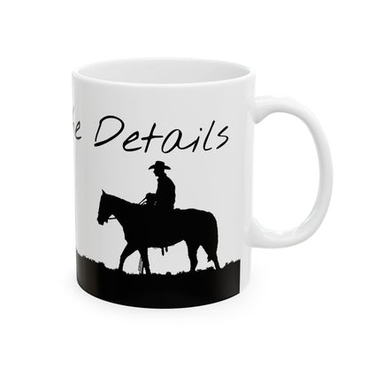 GOD is in the Details Ceramic Mug, (11oz, 15oz)