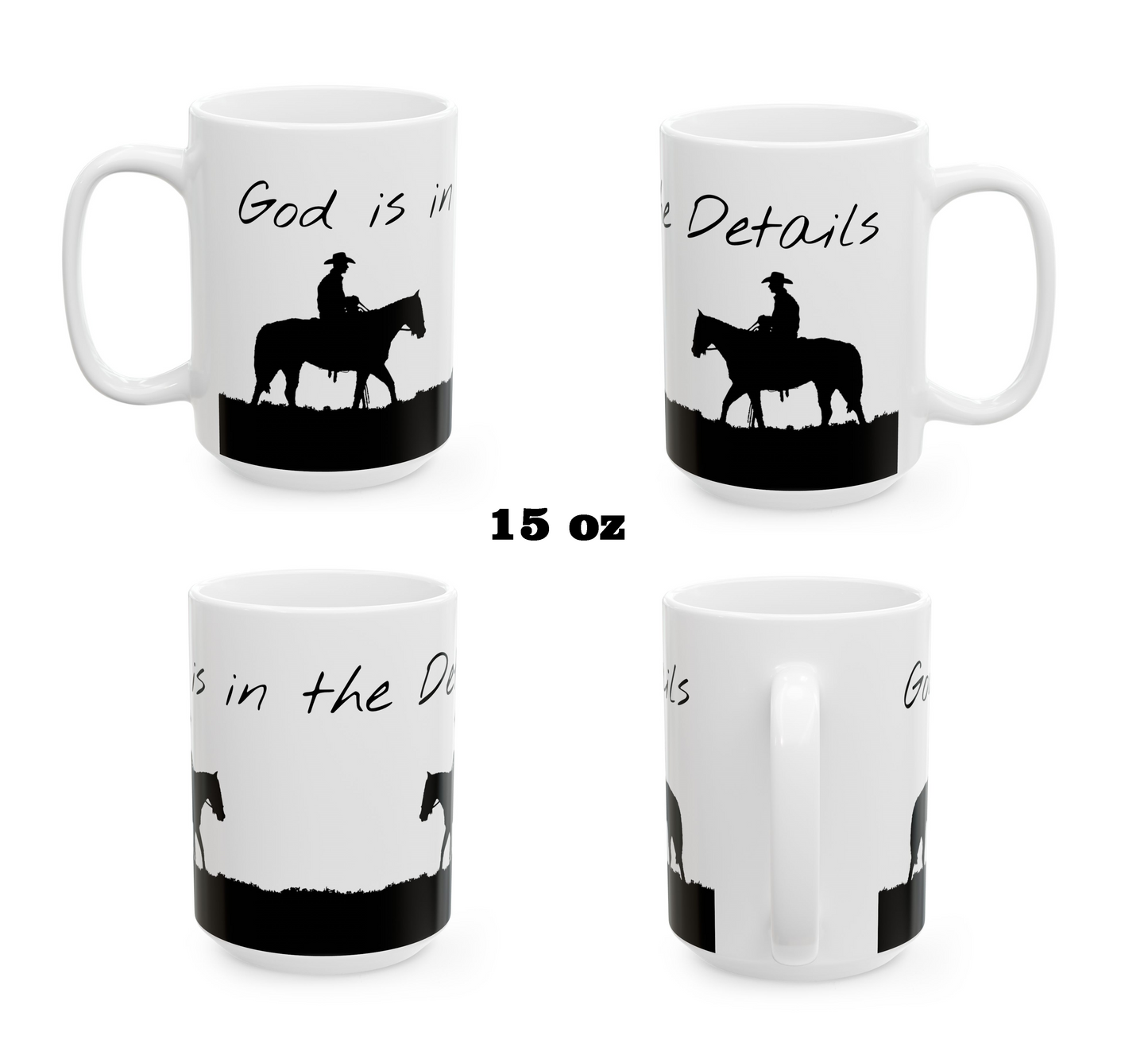 GOD is in the Details Ceramic Mug, (11oz, 15oz)