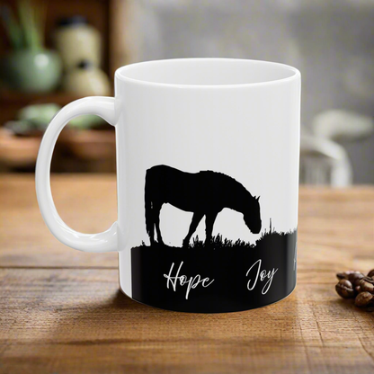 Western Horse Ceramic Mug - (11oz, 15oz)